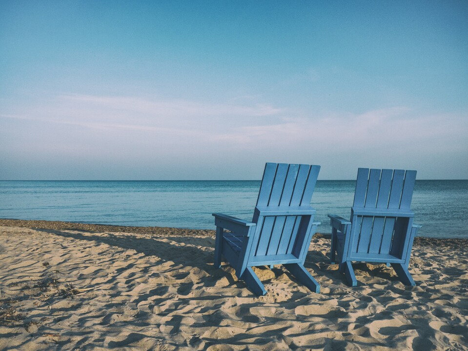 Muskoka Chairs on the Beach
